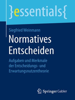 cover image of Normatives Entscheiden